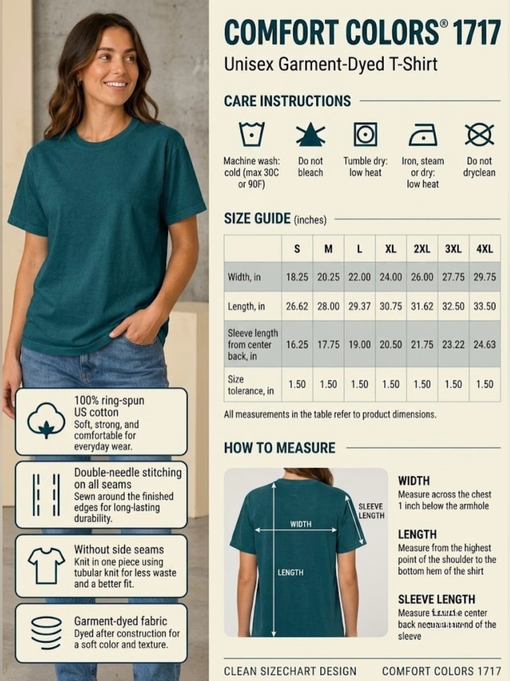 Comfort Colors Green Corgi Halloween Graphic Pet Lover T-Shirt - Picture 3 of 3